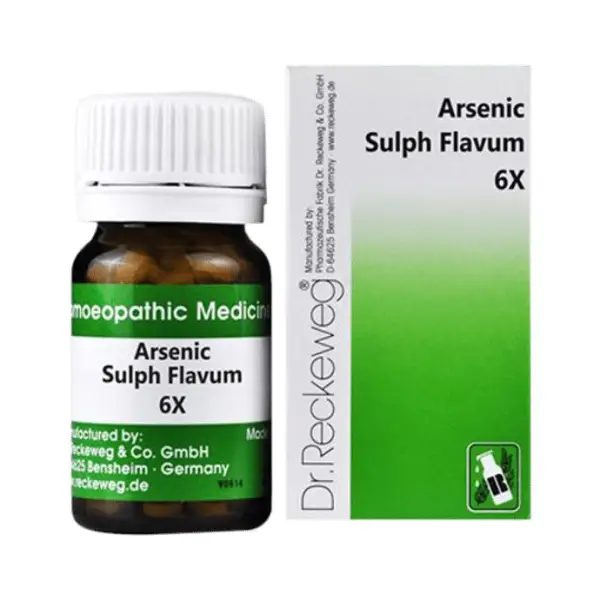 Dr. Reckeweg Arsenic Sulph Flavum Trituration Tablet 6X